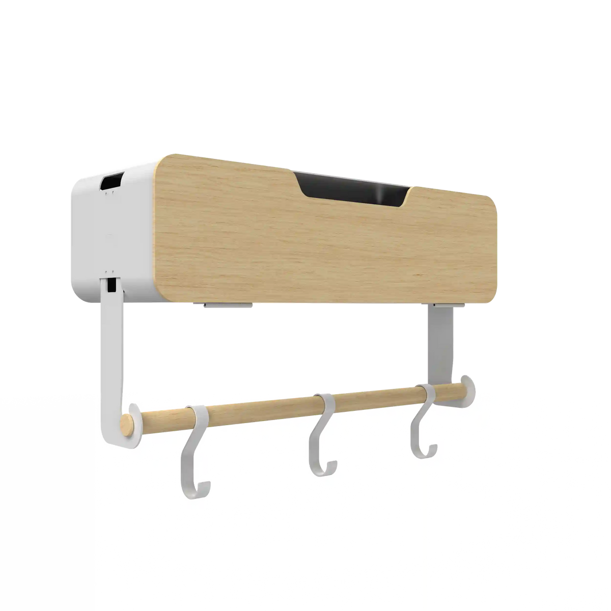 White Hanging / Magnetic Rack System-Shelf W/ Door