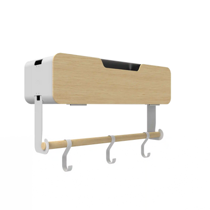 White Hanging / Magnetic Rack System-Shelf W/ Door