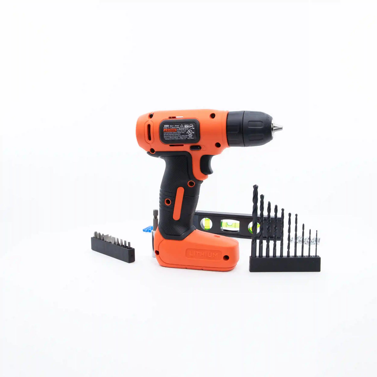 8V MAX* Cordless Drill + 43 Pc. Home Decor Project Kit