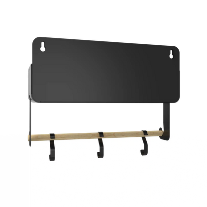 Black Hanging / Magnetic Rack System-Shelf W/Brackets