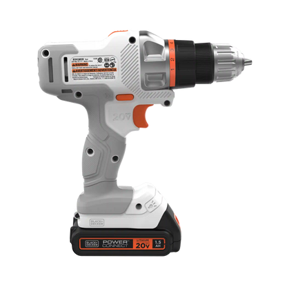 20V MAX *POWERCONNECT™ MATRIX™ Cordless Drill/Driver Kit, Battery and Charger Included (White)
