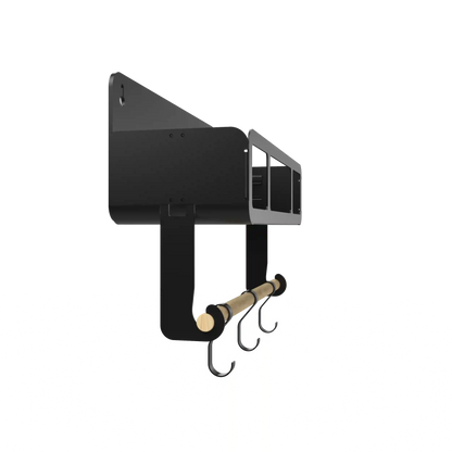 Black Hanging / Magnetic Rack System-Shelf W/Brackets