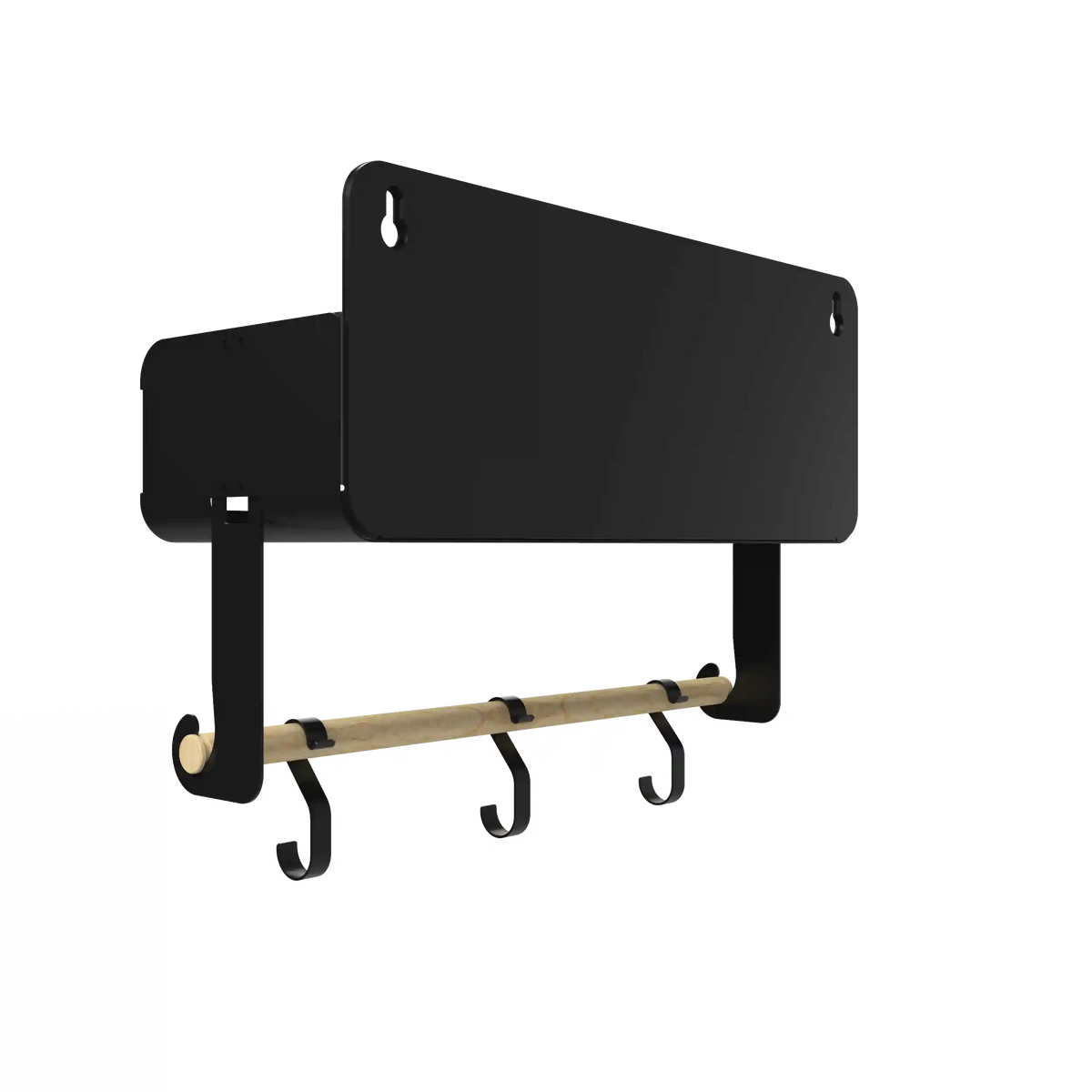 Black Hanging / Magnetic Rack System-Shelf W/Brackets