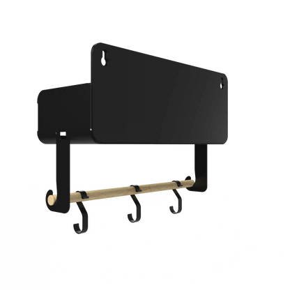 Black Hanging / Magnetic Rack System-Shelf W/Brackets