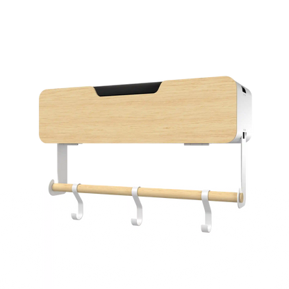 White Hanging / Magnetic Rack System-Shelf W/ Door
