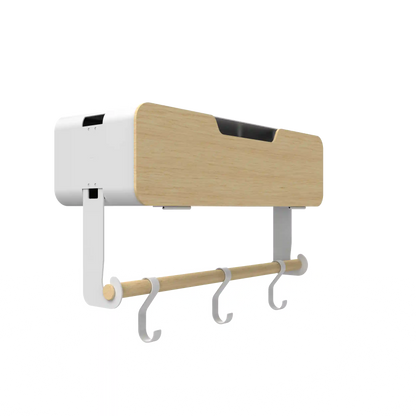 White Hanging / Magnetic Rack System-Shelf W/ Door