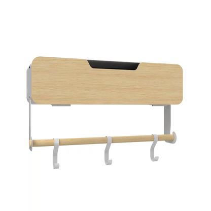 White Hanging / Magnetic Rack System-Shelf W/ Door