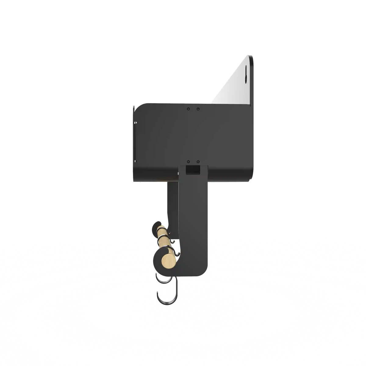 Black Hanging / Magnetic Rack System-Shelf W/Brackets