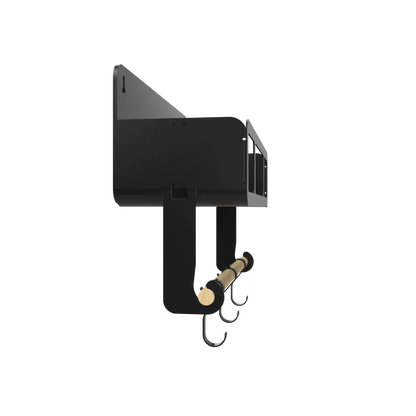 Black Hanging / Magnetic Rack System-Shelf W/Brackets