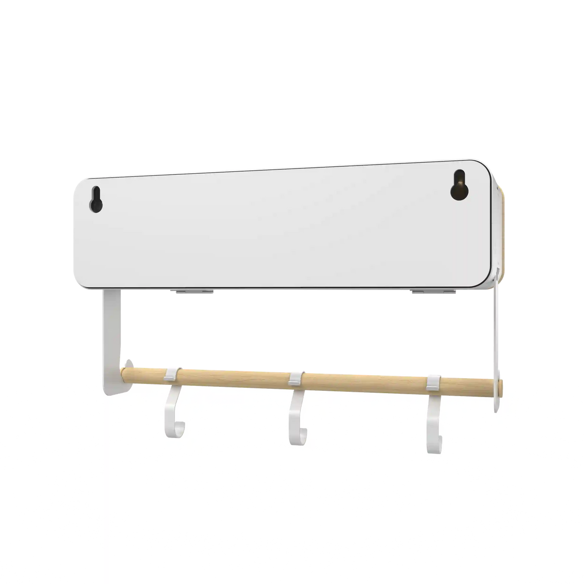 White Hanging / Magnetic Rack System-Shelf W/ Door