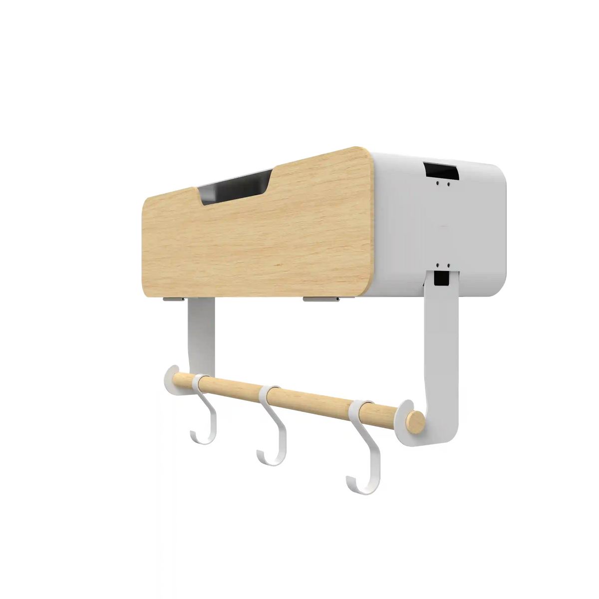White Hanging / Magnetic Rack System-Shelf W/ Door