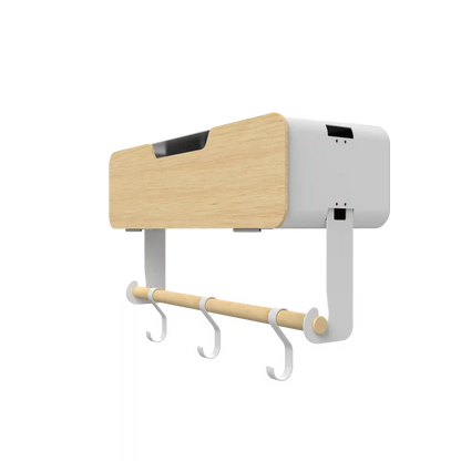 White Hanging / Magnetic Rack System-Shelf W/ Door