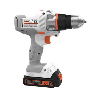 20V MAX *POWERCONNECT™ MATRIX™ Cordless Drill/Driver Kit, Battery and Charger Included (White)