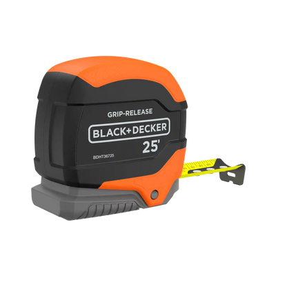Tape Measure, Grip Release, Autolock & Self Lock, 25-Foot