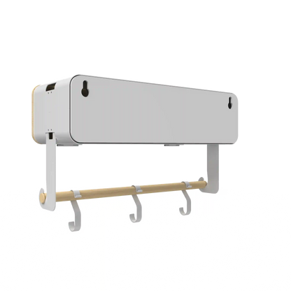 White Hanging / Magnetic Rack System-Shelf W/ Door