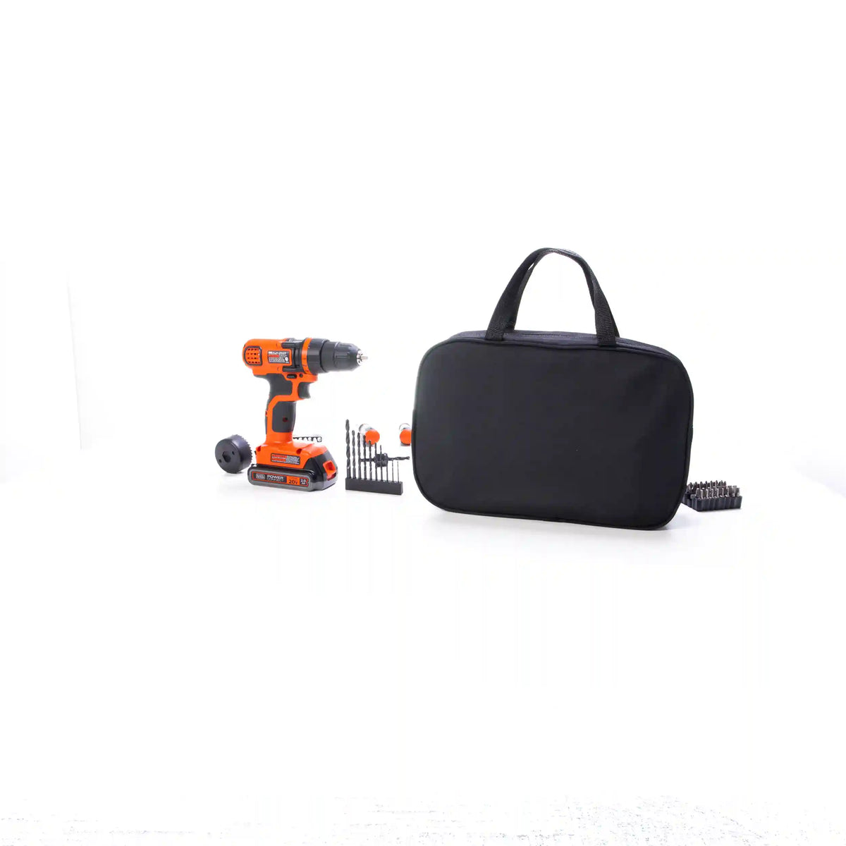 20V MAX* POWERCONNECT™ Cordless Drill/Driver With 68-Piece Project Kit and Tool Bag, Battery and Charger Included