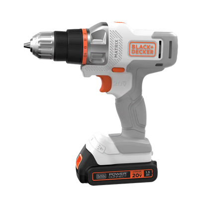 20V MAX *POWERCONNECT™ MATRIX™ Cordless Drill/Driver Kit, Battery and Charger Included (White)