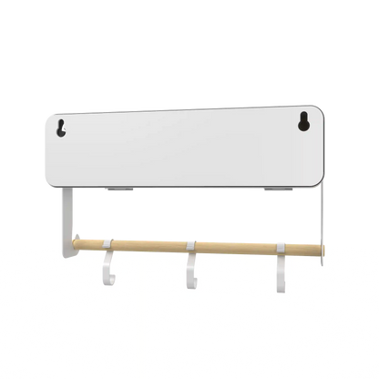 White Hanging / Magnetic Rack System-Shelf W/ Door