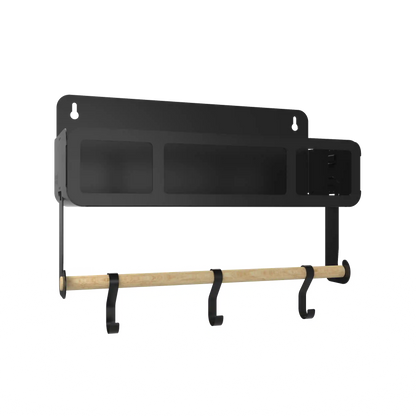Black Hanging / Magnetic Rack System-Shelf W/Brackets