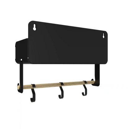Black Hanging / Magnetic Rack System-Shelf W/Brackets