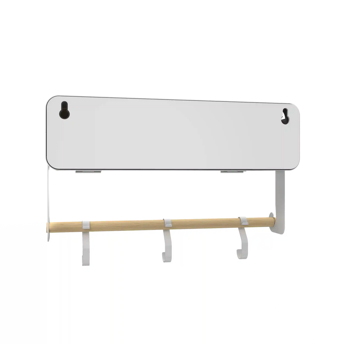 White Hanging / Magnetic Rack System-Shelf W/ Door
