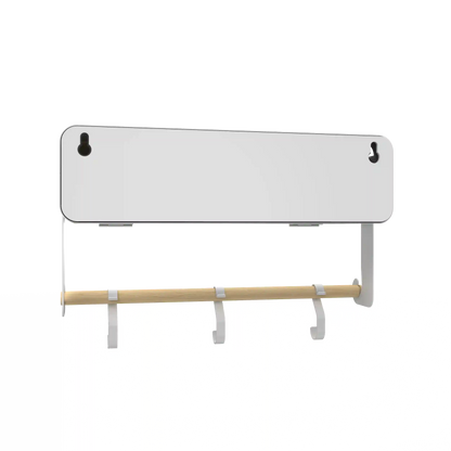 White Hanging / Magnetic Rack System-Shelf W/ Door