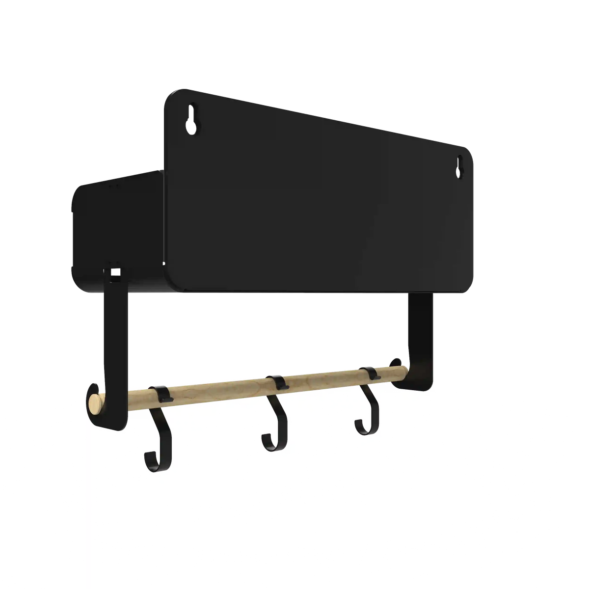 Black Hanging / Magnetic Rack System-Shelf W/Brackets