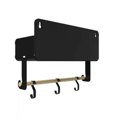 Black Hanging / Magnetic Rack System-Shelf W/Brackets