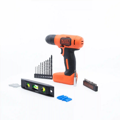 8V MAX* Cordless Drill + 43 Pc. Home Decor Project Kit