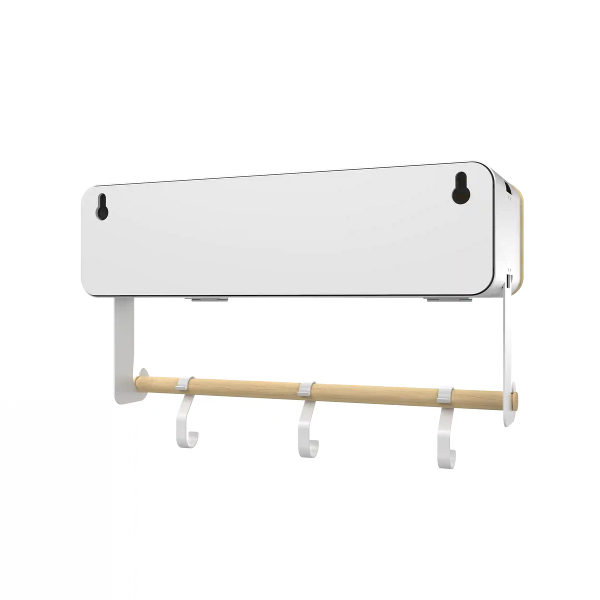 White Hanging / Magnetic Rack System-Shelf W/ Door