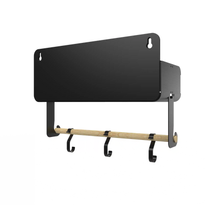 Black Hanging / Magnetic Rack System-Shelf W/Brackets