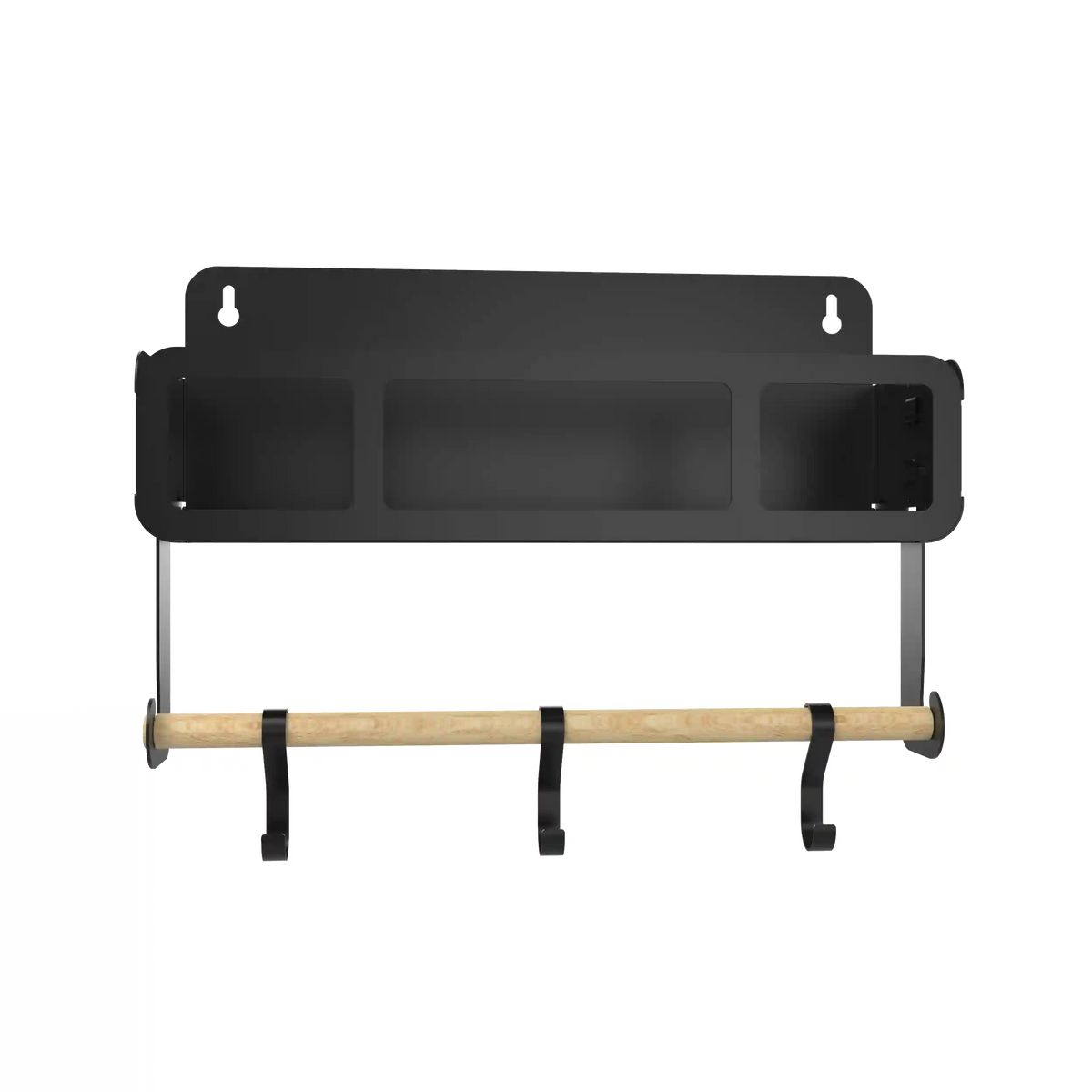 Black Hanging / Magnetic Rack System-Shelf W/Brackets