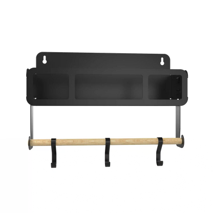 Black Hanging / Magnetic Rack System-Shelf W/Brackets