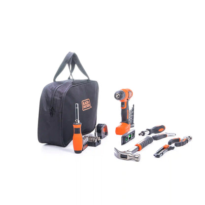 8V Drill & Home Tool Kit, 57 Piece