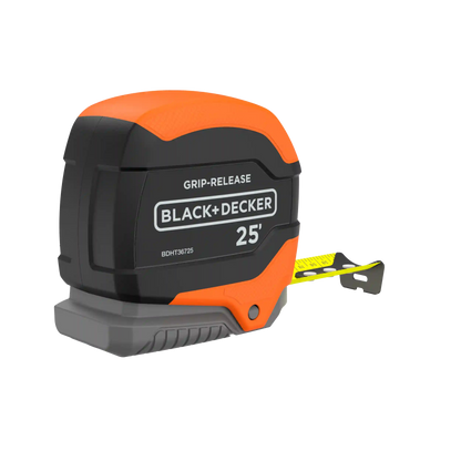 Tape Measure, Grip Release, Autolock & Self Lock, 25-Foot