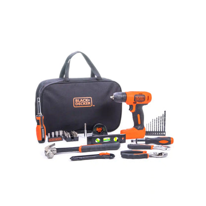 8V Drill & Home Tool Kit, 57 Piece