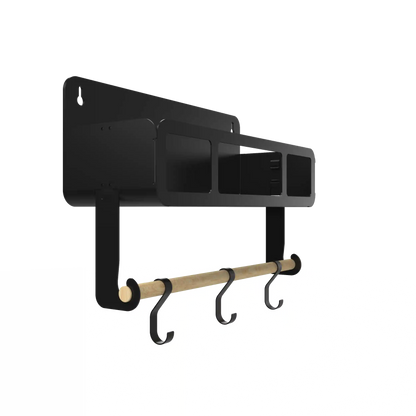 Black Hanging / Magnetic Rack System-Shelf W/Brackets