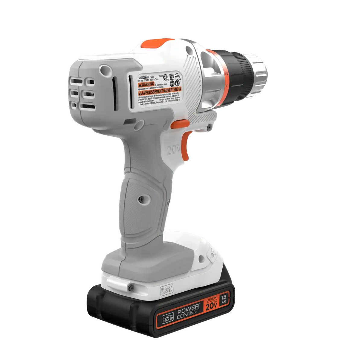 20V MAX *POWERCONNECT™ MATRIX™ Cordless Drill/Driver Kit, Battery and Charger Included (White)