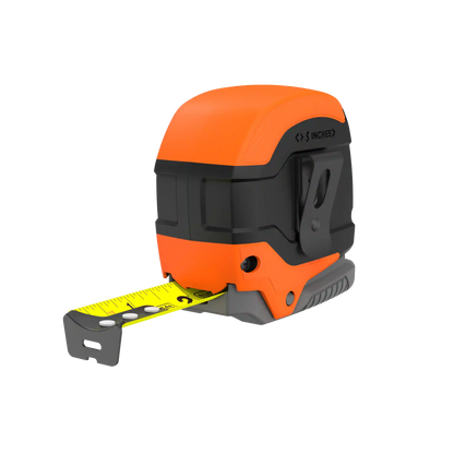 Tape Measure, Grip Release, Autolock & Self Lock, 25-Foot