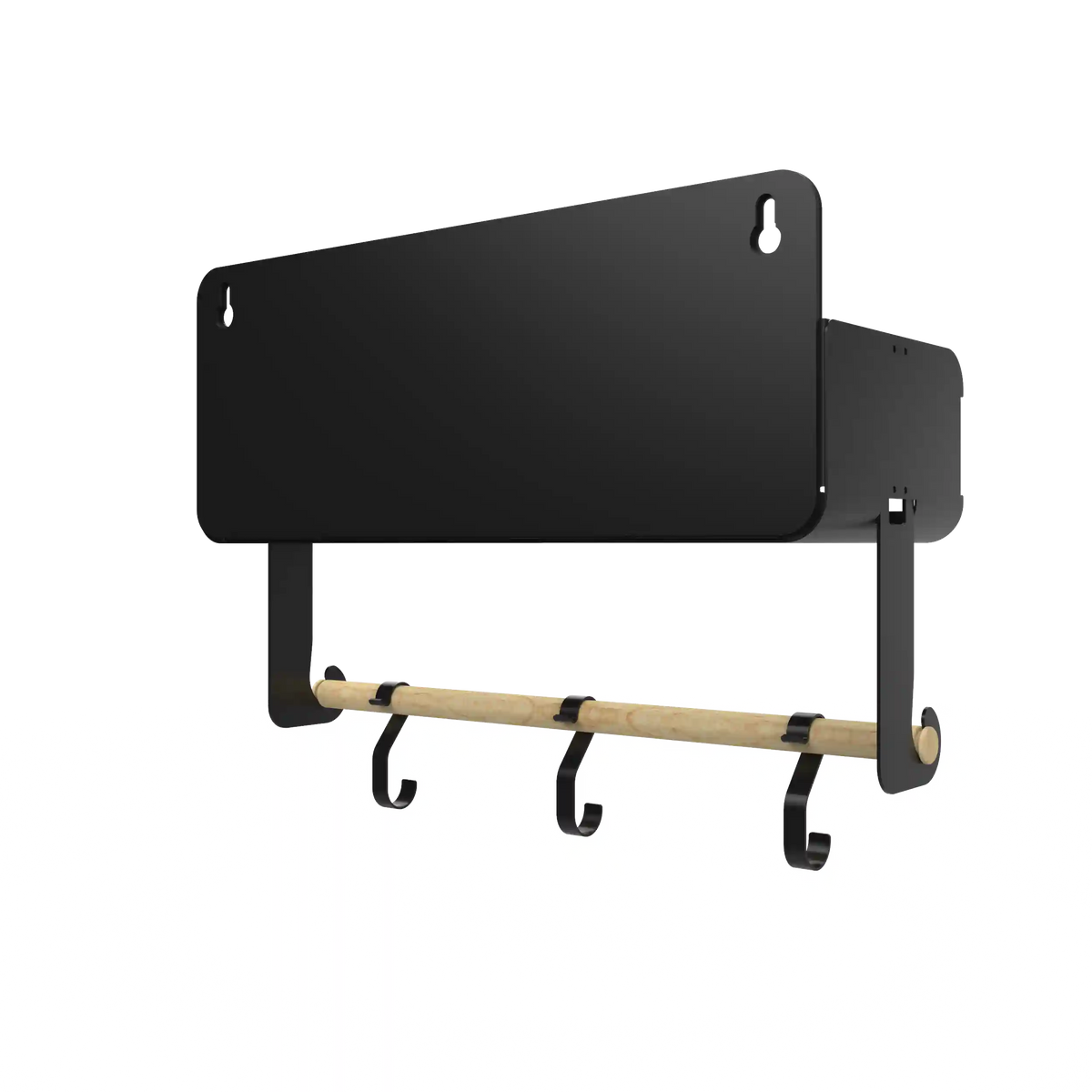 Black Hanging / Magnetic Rack System-Shelf W/Brackets