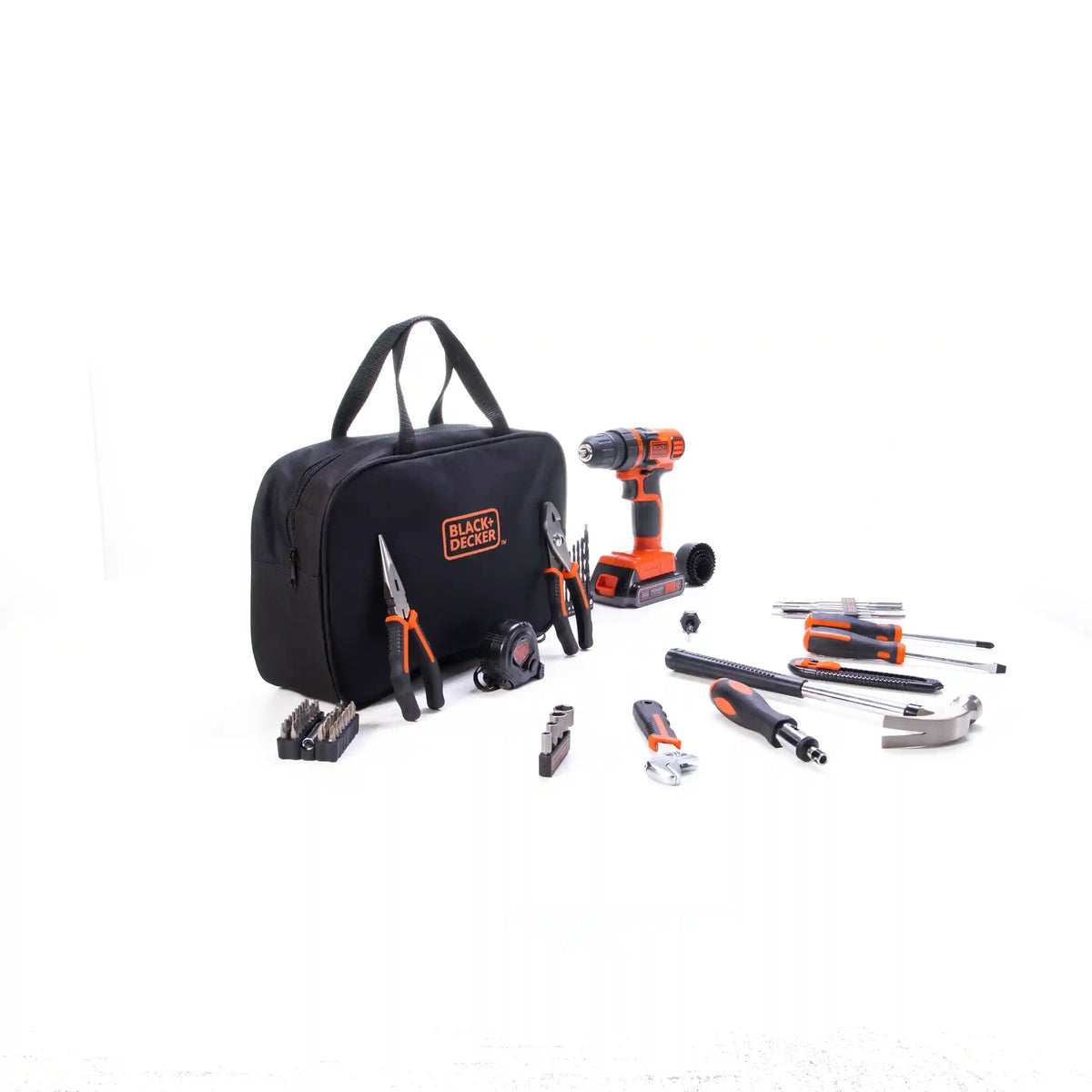 20V MAX* POWERCONNECT™ Cordless Drill/Driver With 68-Piece Project Kit and Tool Bag, Battery and Charger Included