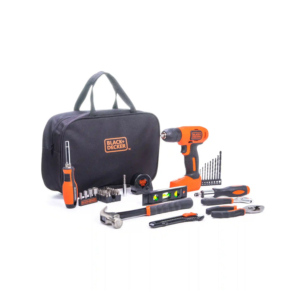 8V Drill & Home Tool Kit, 57 Piece