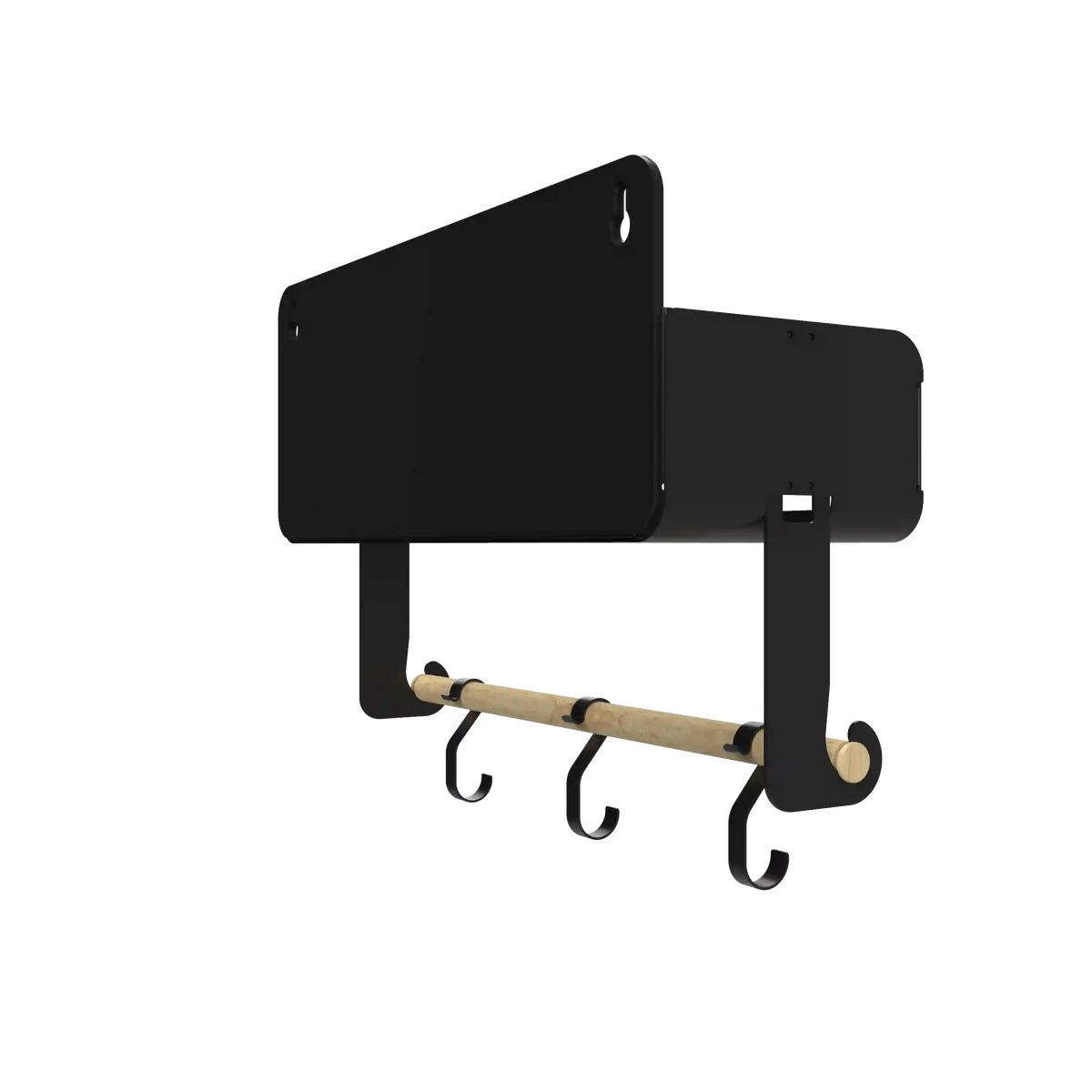 Black Hanging / Magnetic Rack System-Shelf W/Brackets