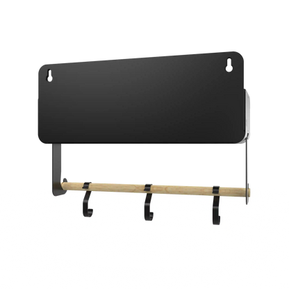 Black Hanging / Magnetic Rack System-Shelf W/Brackets