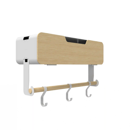 White Hanging / Magnetic Rack System-Shelf W/ Door