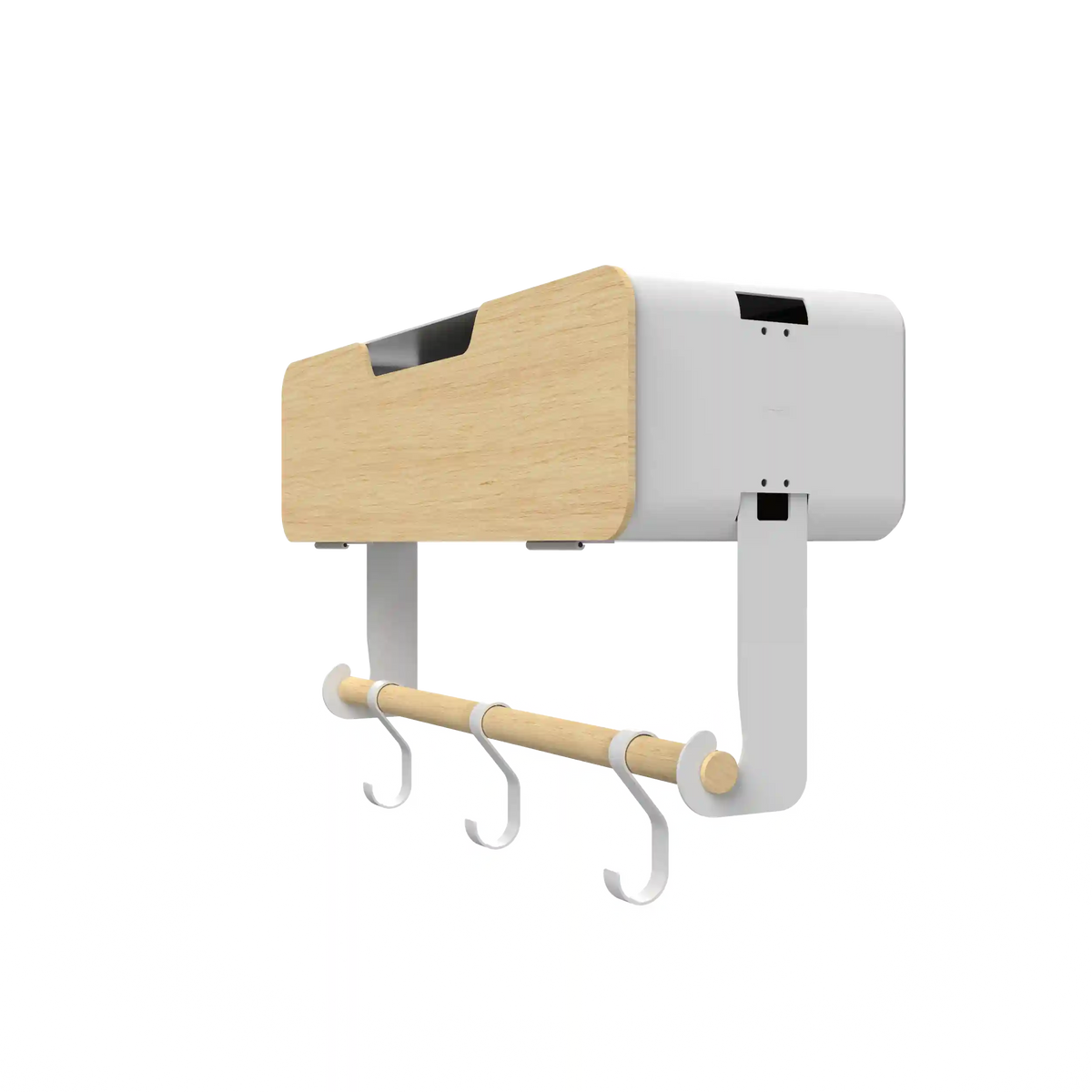 White Hanging / Magnetic Rack System-Shelf W/ Door