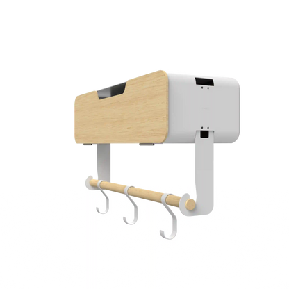 White Hanging / Magnetic Rack System-Shelf W/ Door