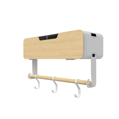 White Hanging / Magnetic Rack System-Shelf W/ Door